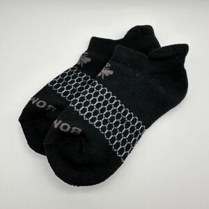 Bombas Low Ankle Socks‎ Unisex Black Small Geometric Honey Bee Print Comfort